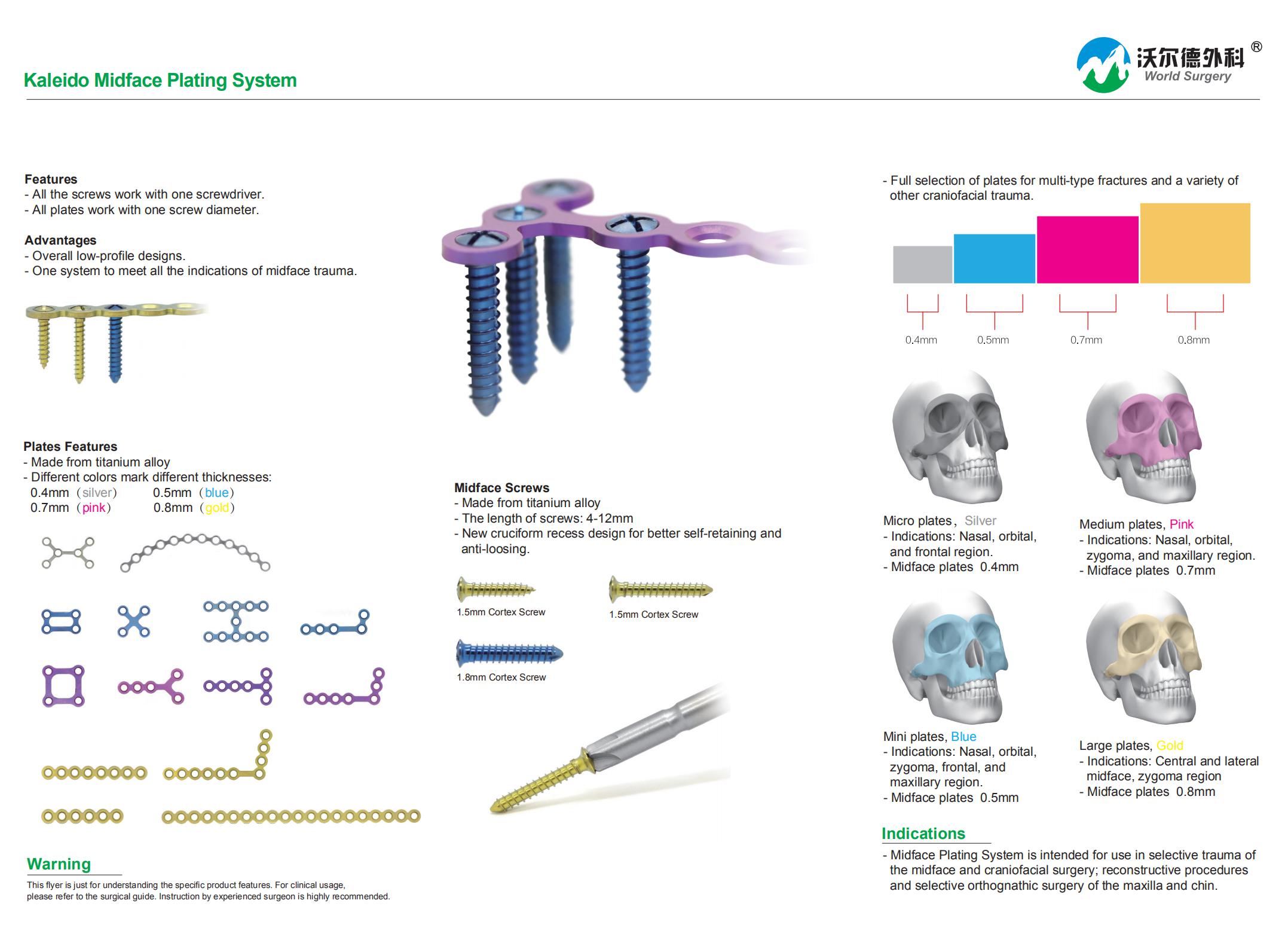 Midface Plating System / Midface Plate,Medical Device Manufacturers