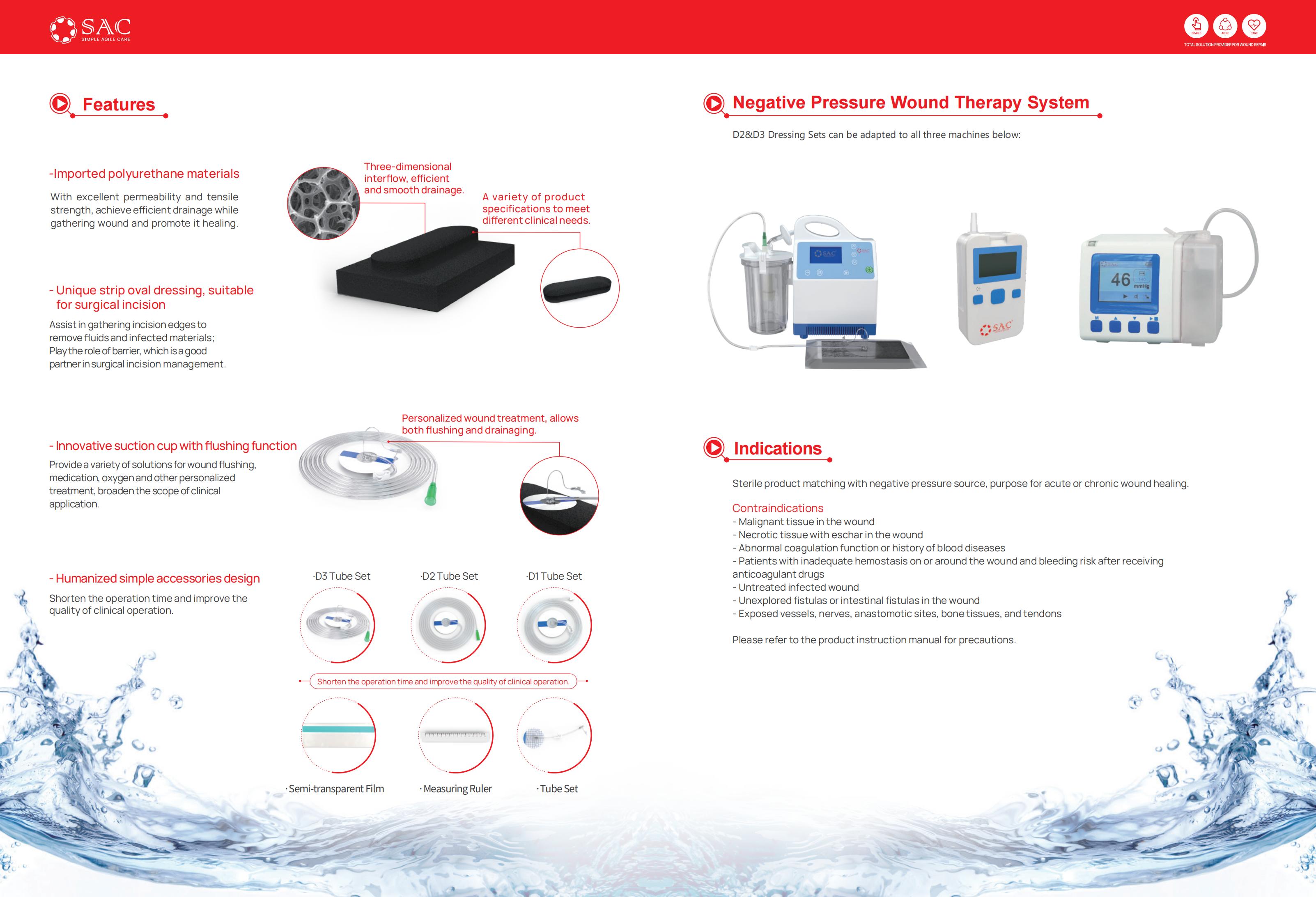 Negative Pressure Wound Therapy Tube Sets
