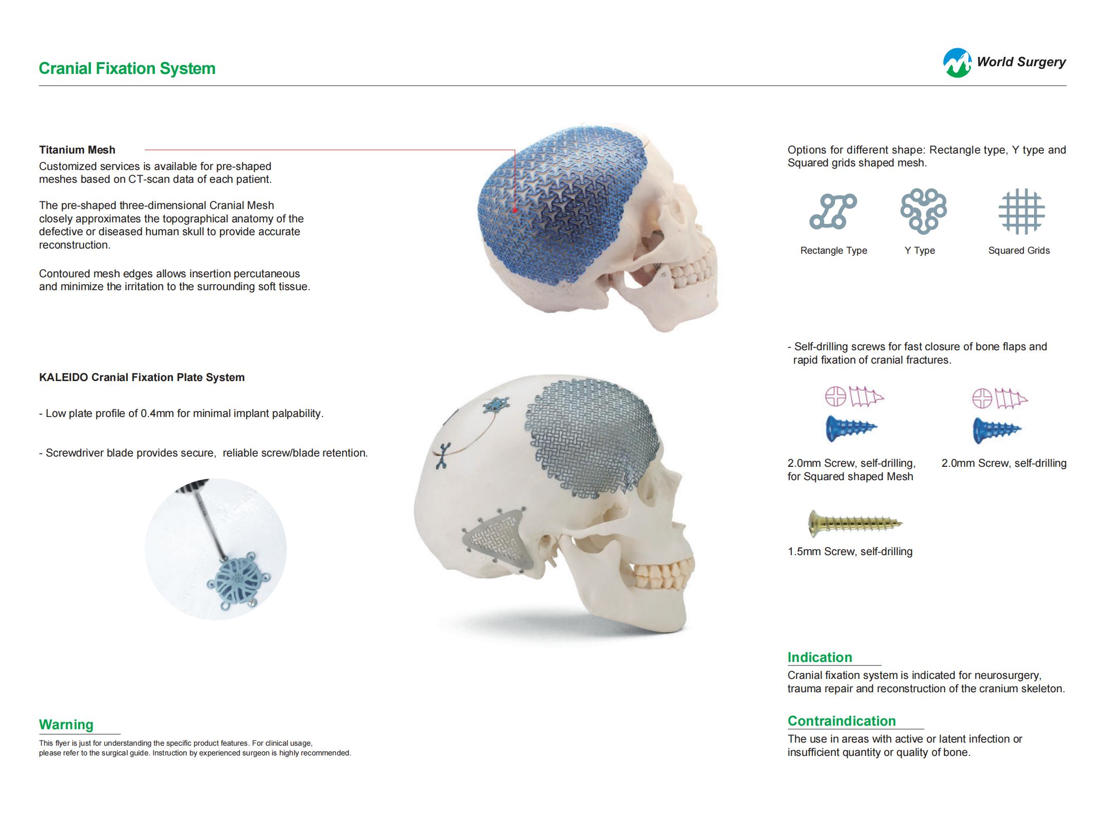 Cranial fixation system