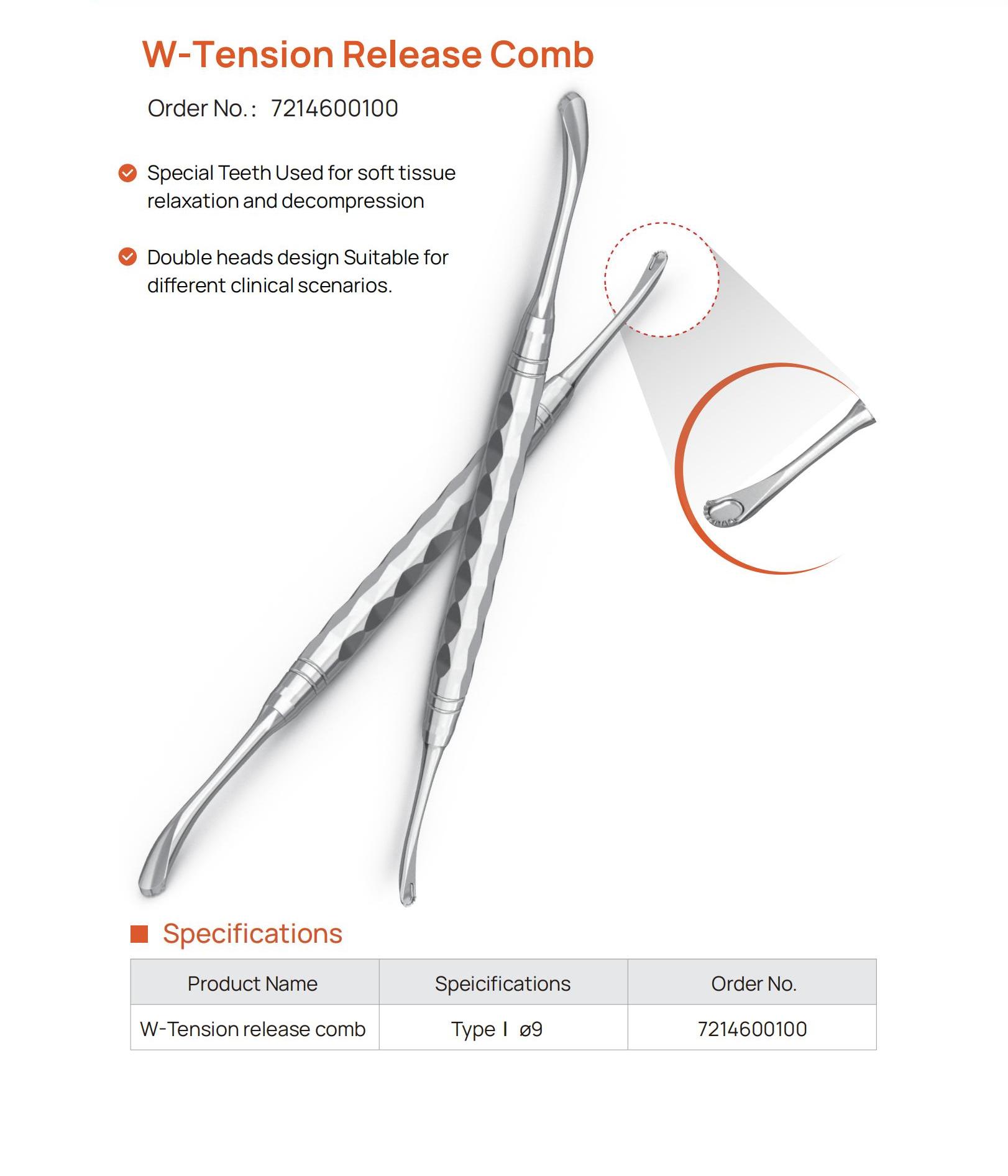 W-tension Release Comb