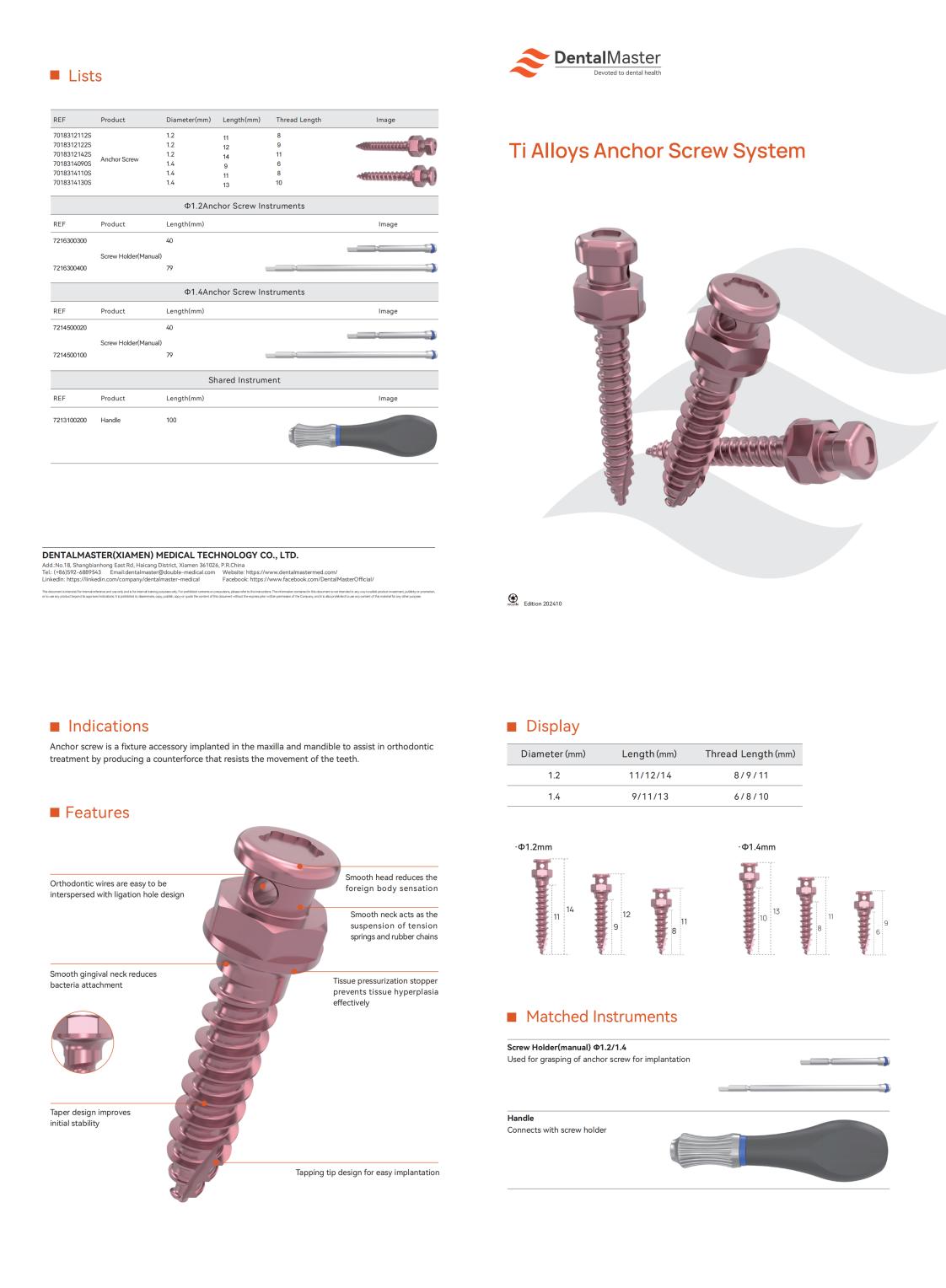 Orthodontic Screw System