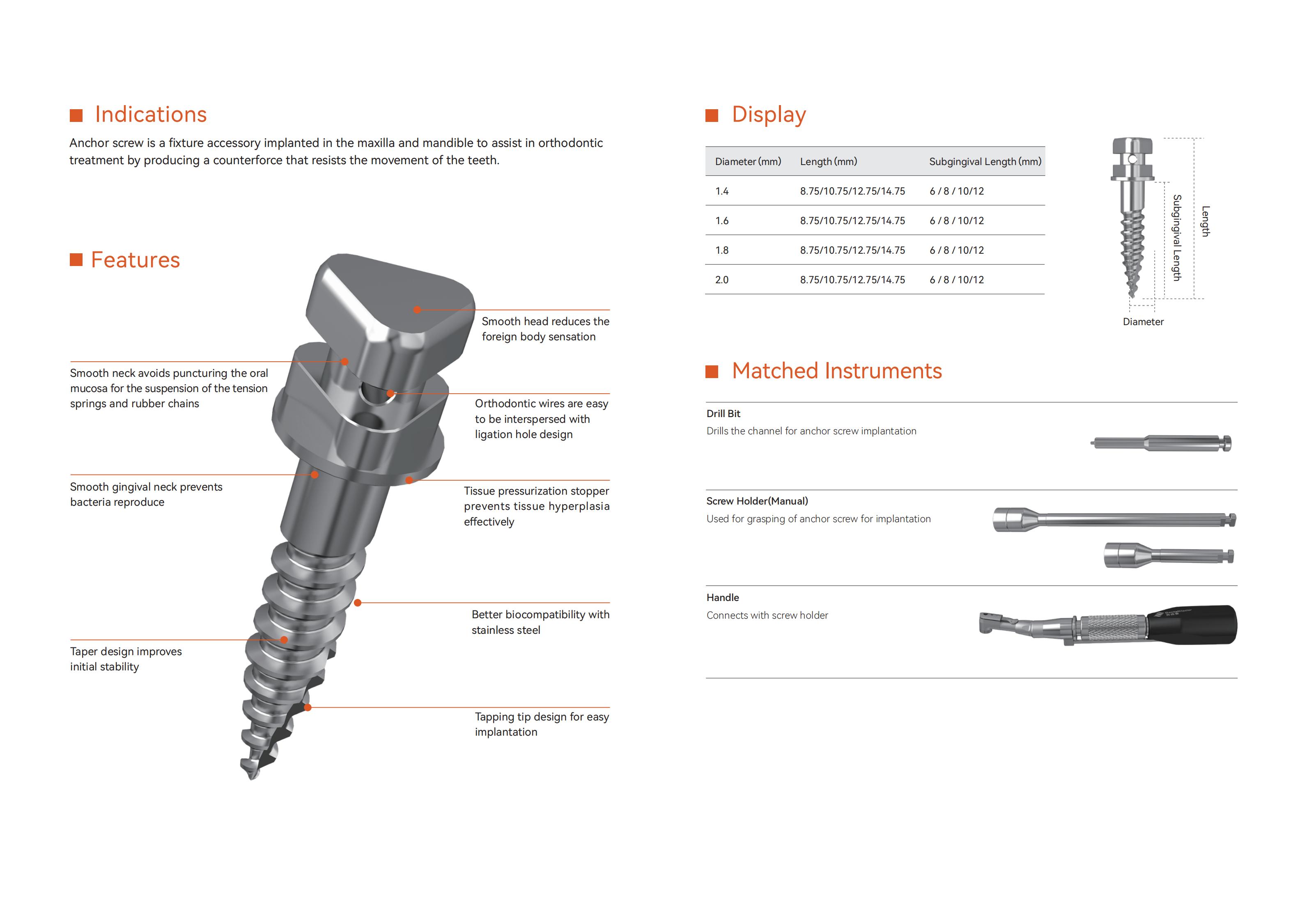 Short Orthodontic Screw Holder